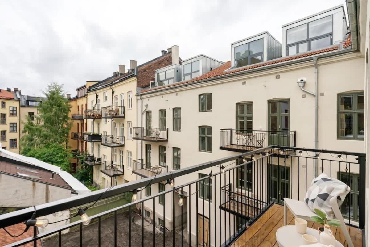 Dinbnb Apartments Grunerlokka I 3-Bedroom With Balcony 奥斯陆 外观 照片